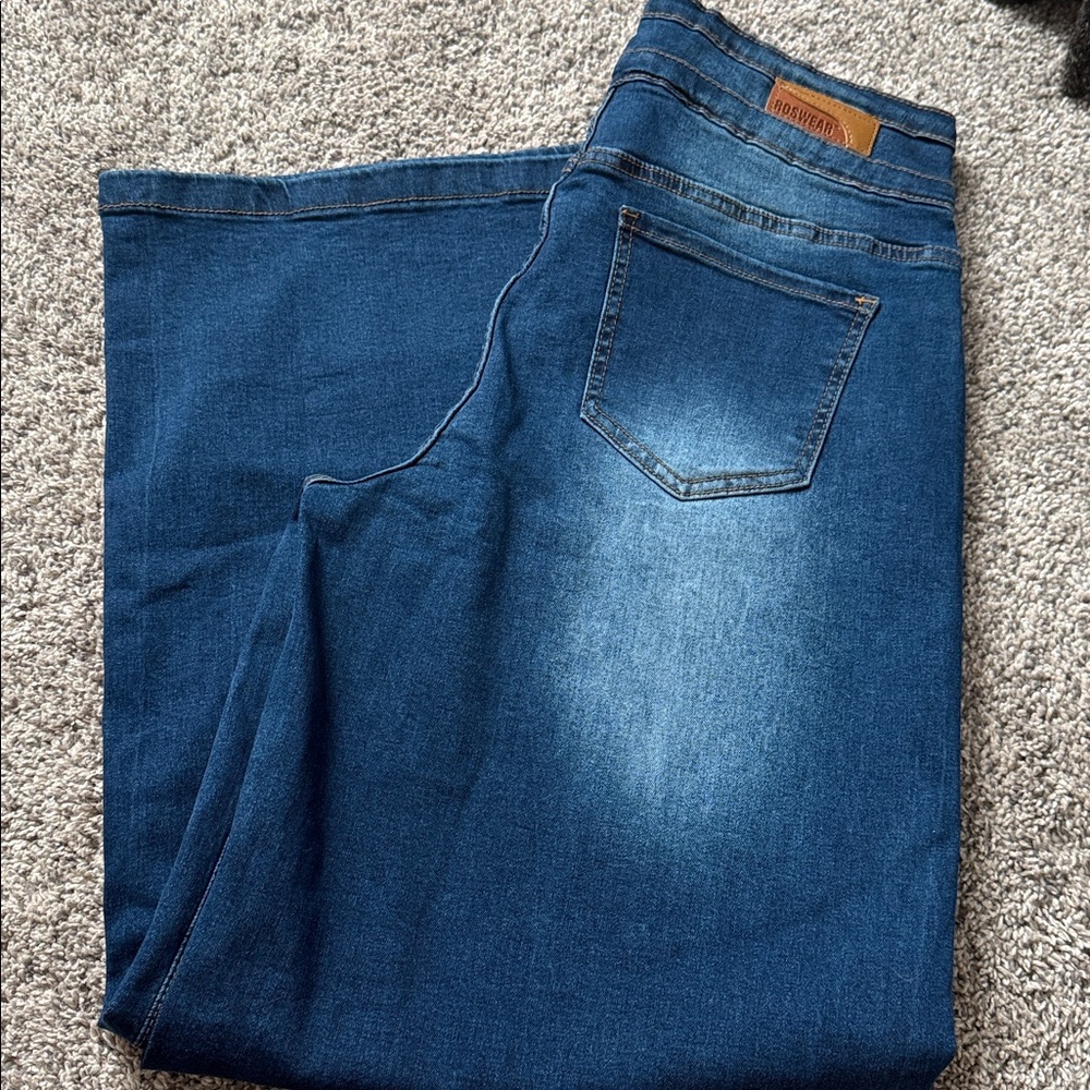 NWT high waisted baggy loose wide leg jeans - Picture 10 of 10